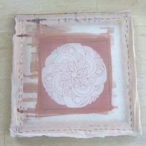 Solo Silk Screen Framed Stencil Printing Stencil Mesh Transfer 17"sq DIY WALLART